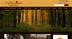 Desktop Screenshot of northwoodscarvings.com